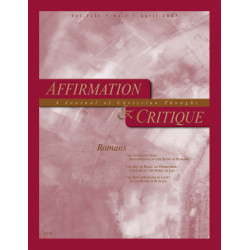 Affirmation & Critique, vol. 08, no. 1, April 2003—Romans