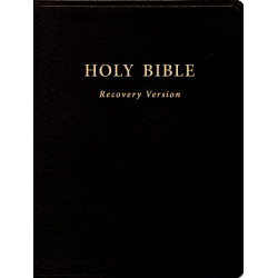 Holy Bible Recovery Version (With footnotes, Black, Bonded leather, 10" x 7 1/8")