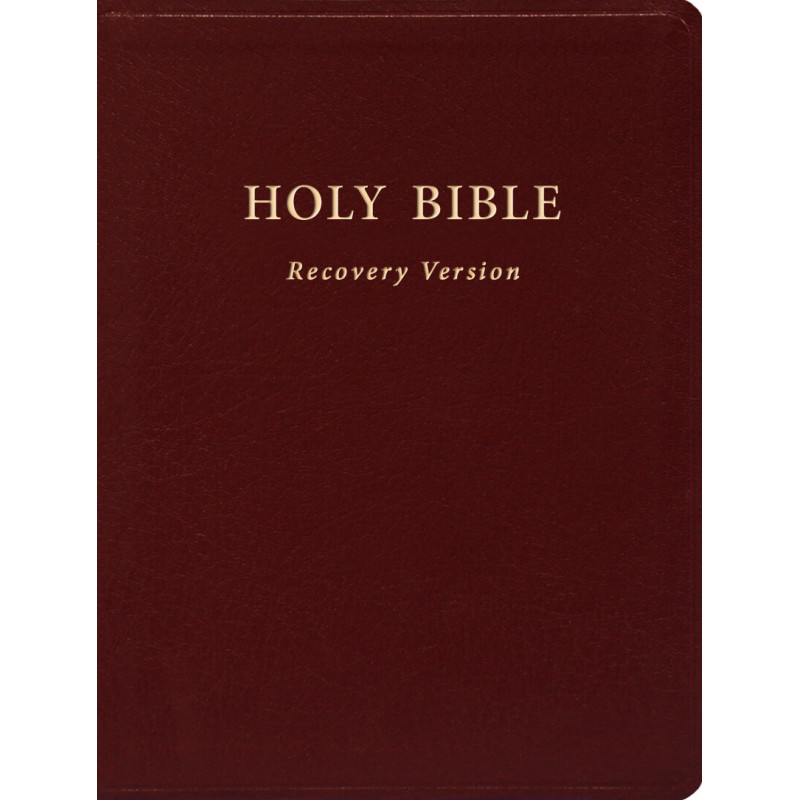 Holy Bible Recovery Version (With footnotes, Burgundy, Bonded leather, 10" x 7 1/8")