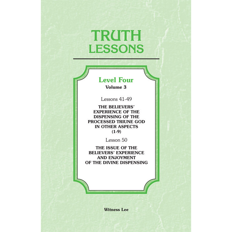 Truth Lessons, Level 4, Vol. 3