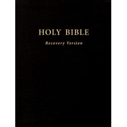 Holy Bible Recovery Version (With footnotes, Black, Hardbound, 10" x 7 1/8")