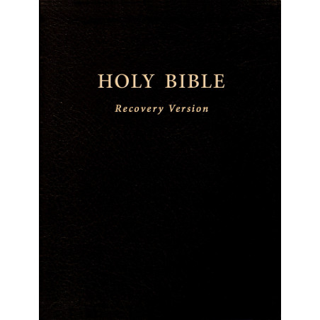 Holy Bible Recovery Version (With footnotes, Black, Hardbound, 10" x 7 1/8")