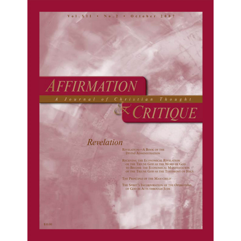 Affirmation & Critique, vol. 12, no. 2, October 2007—Revelation