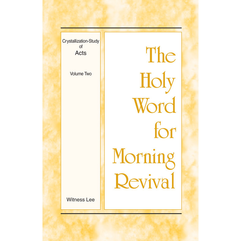 HWMR: Crystallization-study of Acts, vol. 2
