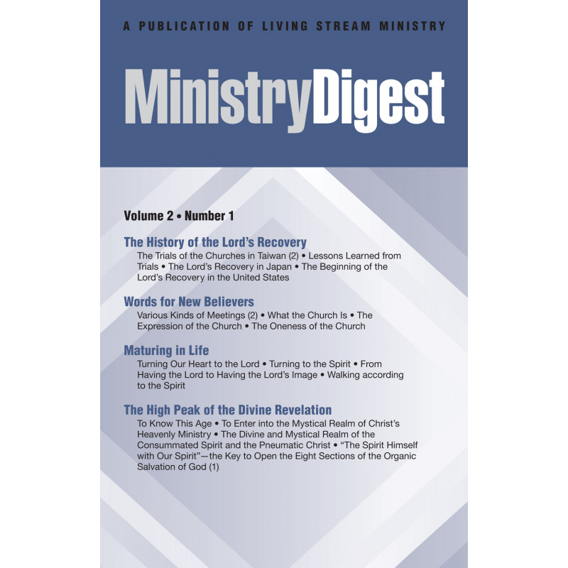 Ministry Digest (Periodical), Vol. 02, No. 01