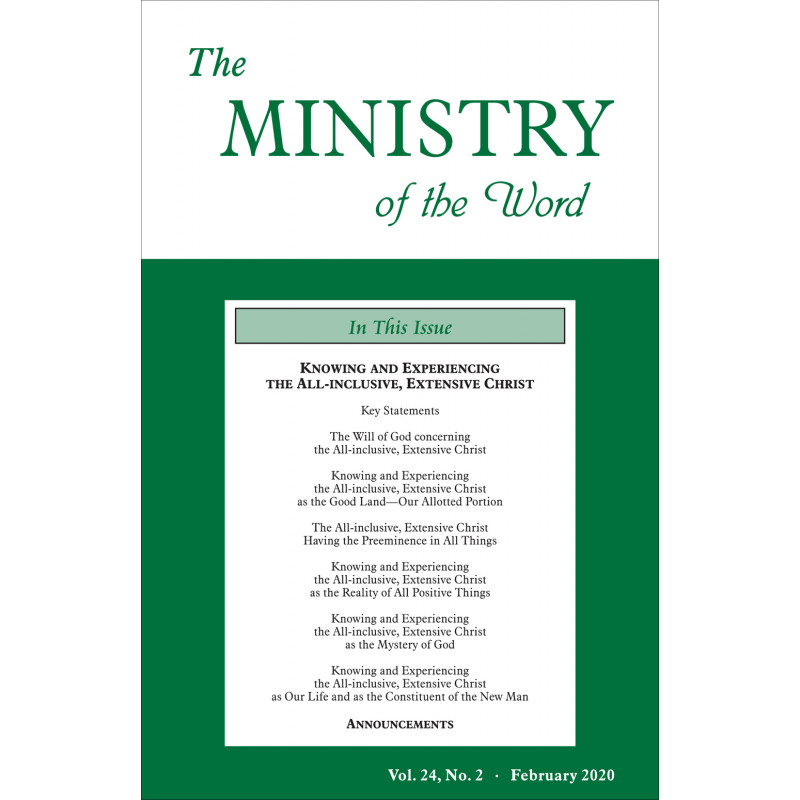 Ministry of the Word (Periodical), The, Vol. 24, No. 02 (02/2020)