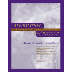 Affirmation and Critique, Vol. 25, No. 1, Spring 2020 -...