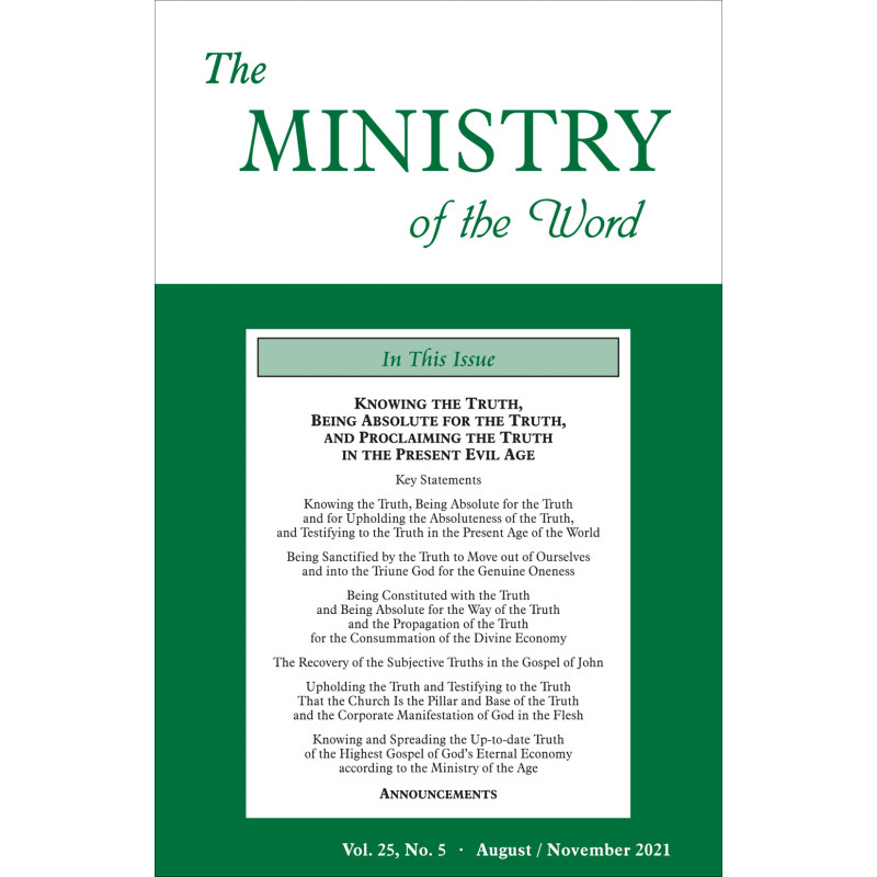 Ministry of the Word (periodical), The, vol. 25, no. 05 (08/2021)