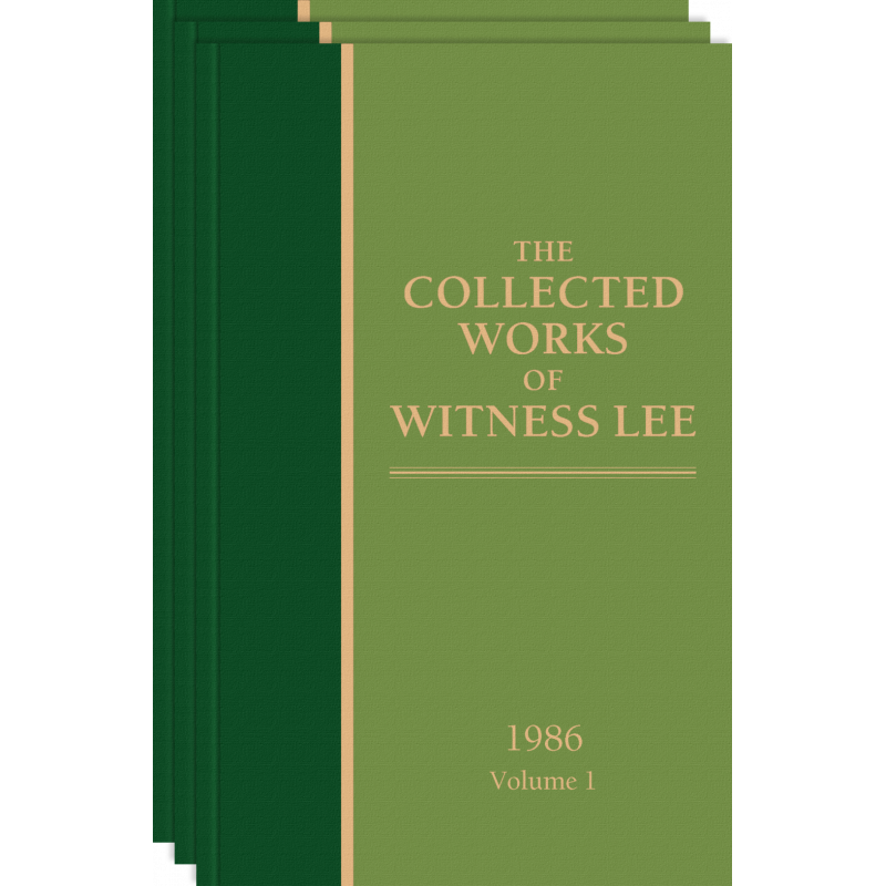 Collected Works of Witness Lee, 1986, The (vols. 1-3)