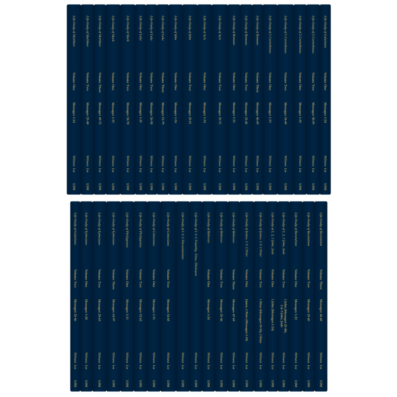 Life-Study of the New Testament, Second Edition (40 volume set), softbound