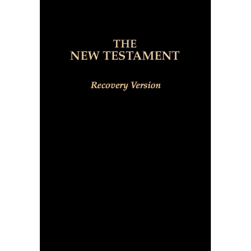 New Testament Recovery Version (Black, Economy w/footnotes, Softbound, 6 3/4" x 4 1/2")