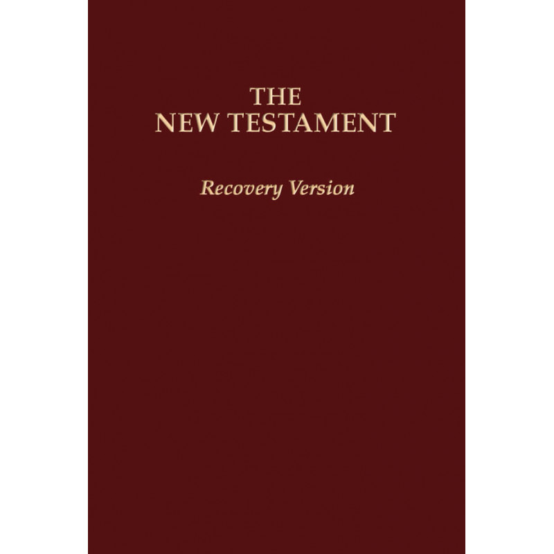 New Testament Recovery Version (Burgundy, Economy w/footnotes, Softbound, 6 3/4" x 4 1/2")