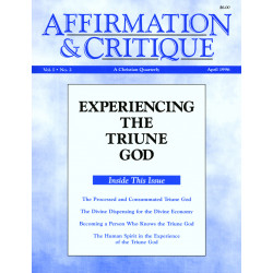 Affirmation and Critique, Vol. 01, No. 2, April 1996 -...