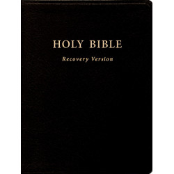 Holy Bible Recovery Version (Text only, Black, Bonded leather, 6 1/4" x 8 1/4")