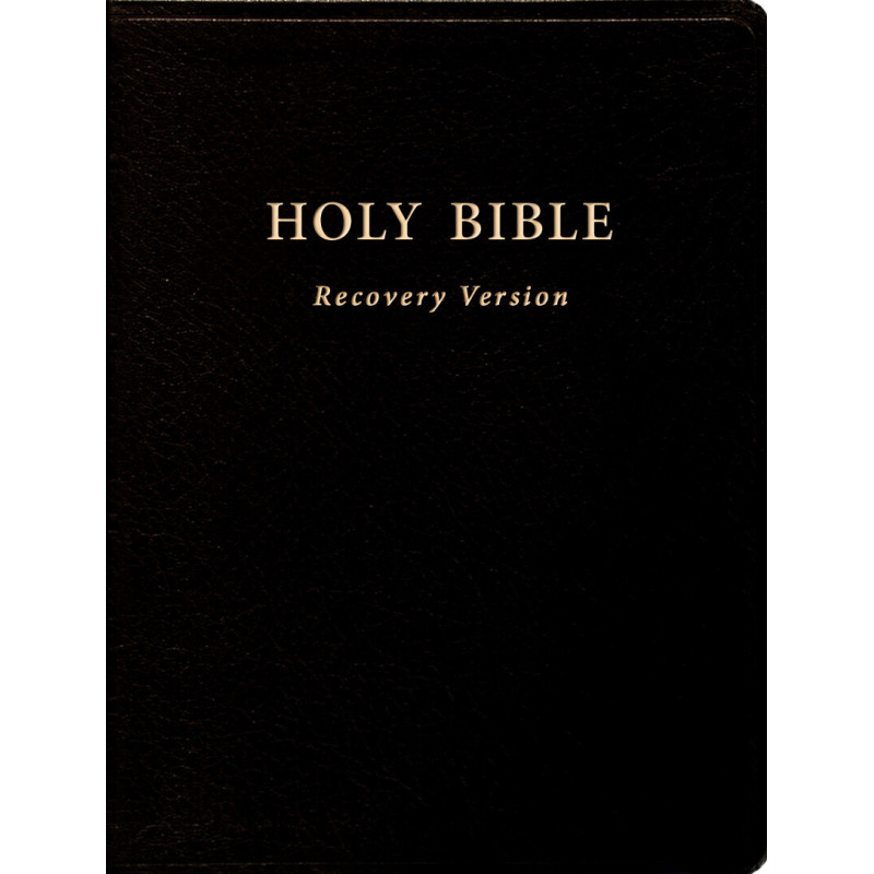 Holy Bible Recovery Version (Text only, Black, Bonded leather, 6 1/4" x 8 1/4")