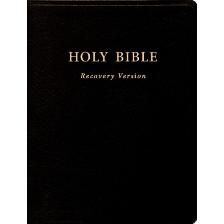 Holy Bible Recovery Version (Text only, Black, Bonded leather, 6 1/4" x 8 1/4")