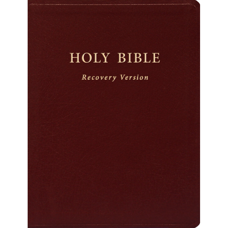 Holy Bible Recovery Version (Text only, Burgundy, Bonded leather, 6 1/4" x 8 1/4")