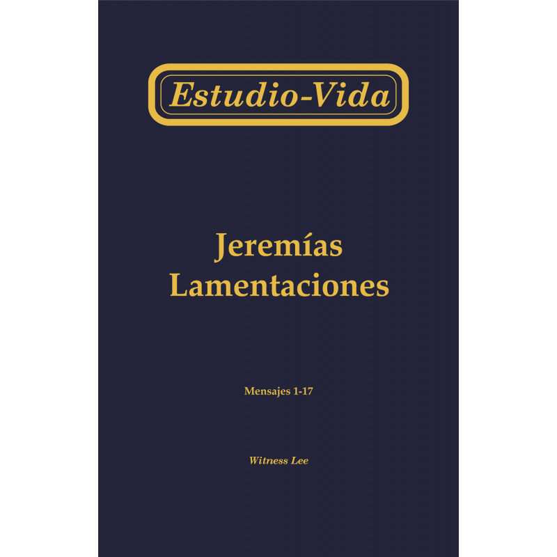 Estudio-vida de Jeremías, Lamentaciones