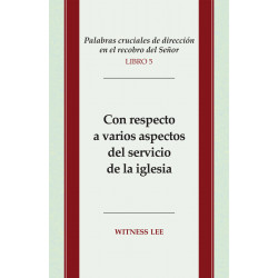 Palabras cruciales de dirección en el recobro del Señor, libro...