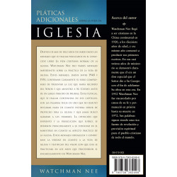 Pláticas adicionales sobre la vida de iglesia