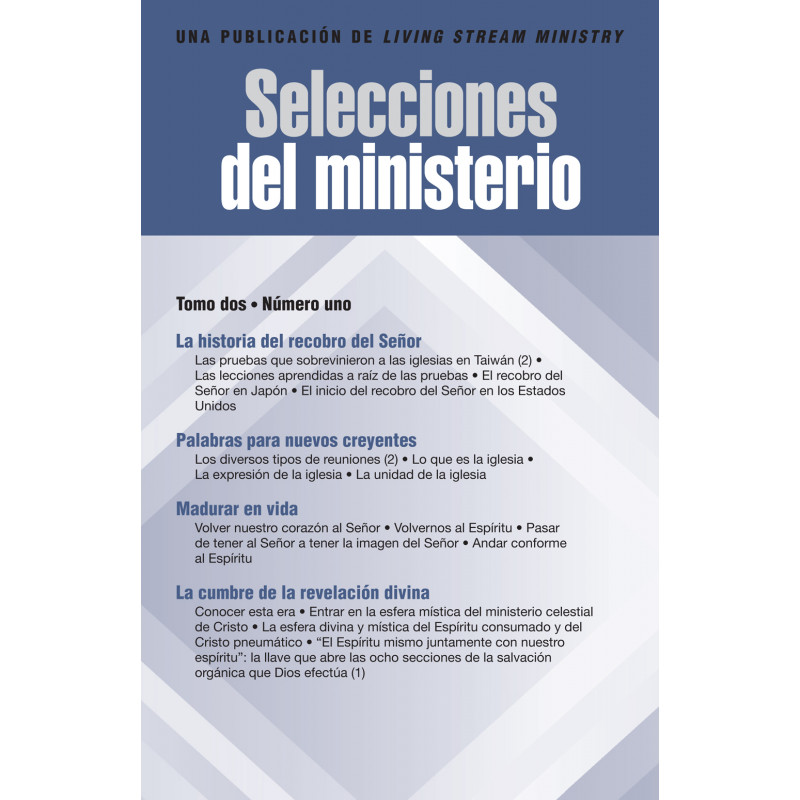 Selecciones del ministerio, tomo 02, número 01