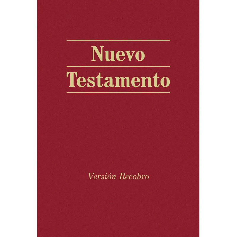 Nuevo Testamento Versión Recobro, (tamaño bolsillo, 3.5" x 5.125", granate, sólo texto)