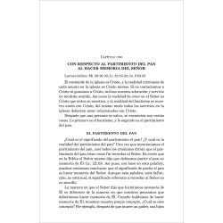 Pautas para la reunión de la mesa del Señor y la búsqueda en vida