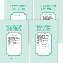 Lecciones de vida (juego de 4 tomos)