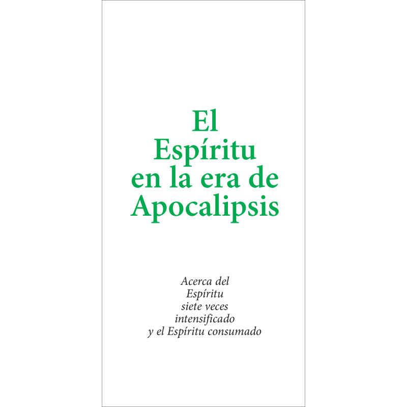 Espíritu en la era de Apocalipsis, El (volante) (Paquete de 10)