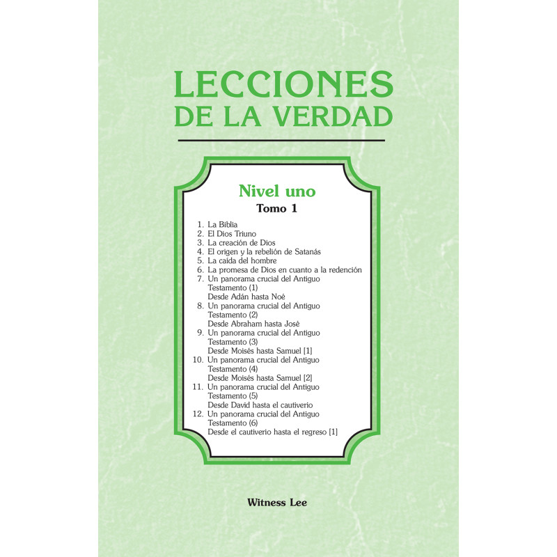 Lecciones de la verdad, nivel 1, tomo 1