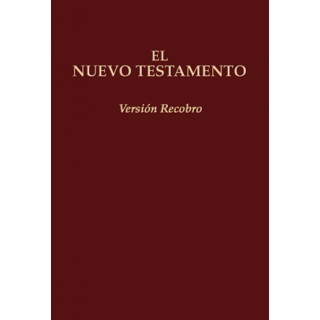 Nuevo Testamento, Versión Recobro (edición económica en rústica, 6 3/4" x 4 1/2", granate, con notas)