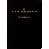 Nuevo Testamento, Versión Recobro (Piel fabricada, 7" x 4 7/8", negro, con notas)