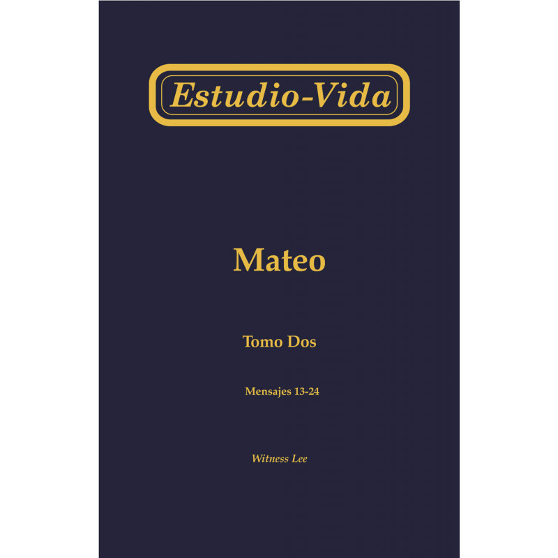 Estudio-vida de Mateo, tomo 2 (13-24)