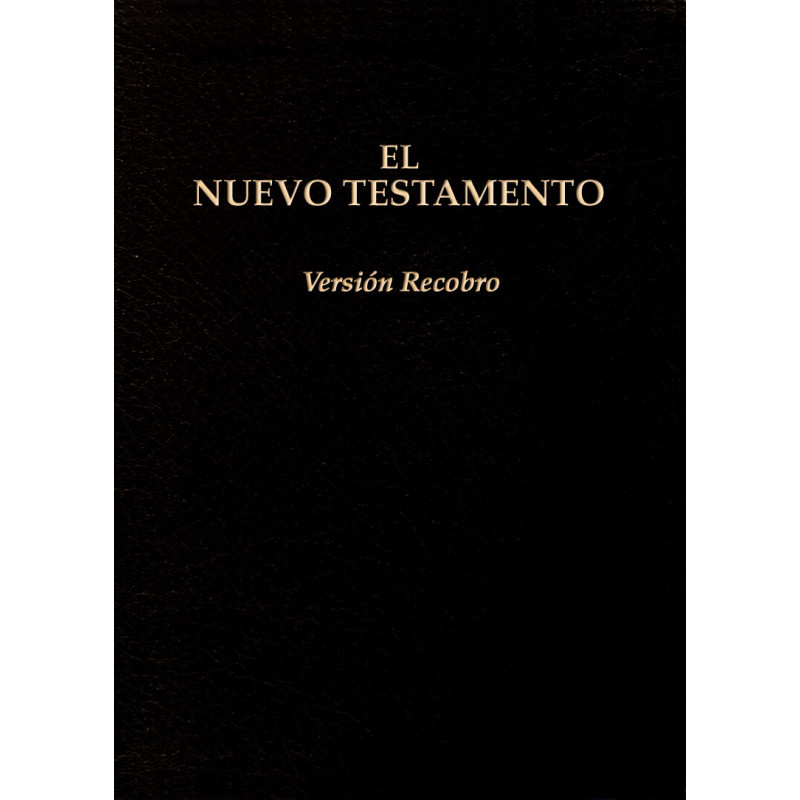 Nuevo Testamento, Versión Recobro (Tapa dura, 8 3/4" x 5 3/4", negro, con notas)