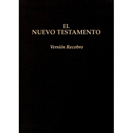 Nuevo Testamento, Versión Recobro (Tapa dura, 8 3/4" x 5 3/4", negro, con notas)